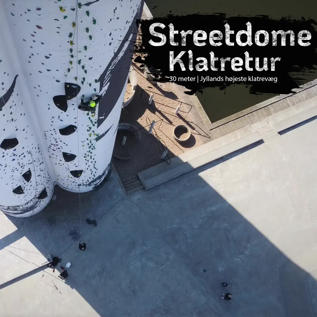 Klatretur – Streetdome Jyllands højeste klatrevæg